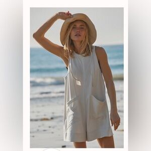 FREE PEOPLE Elliot romper in cream, size M